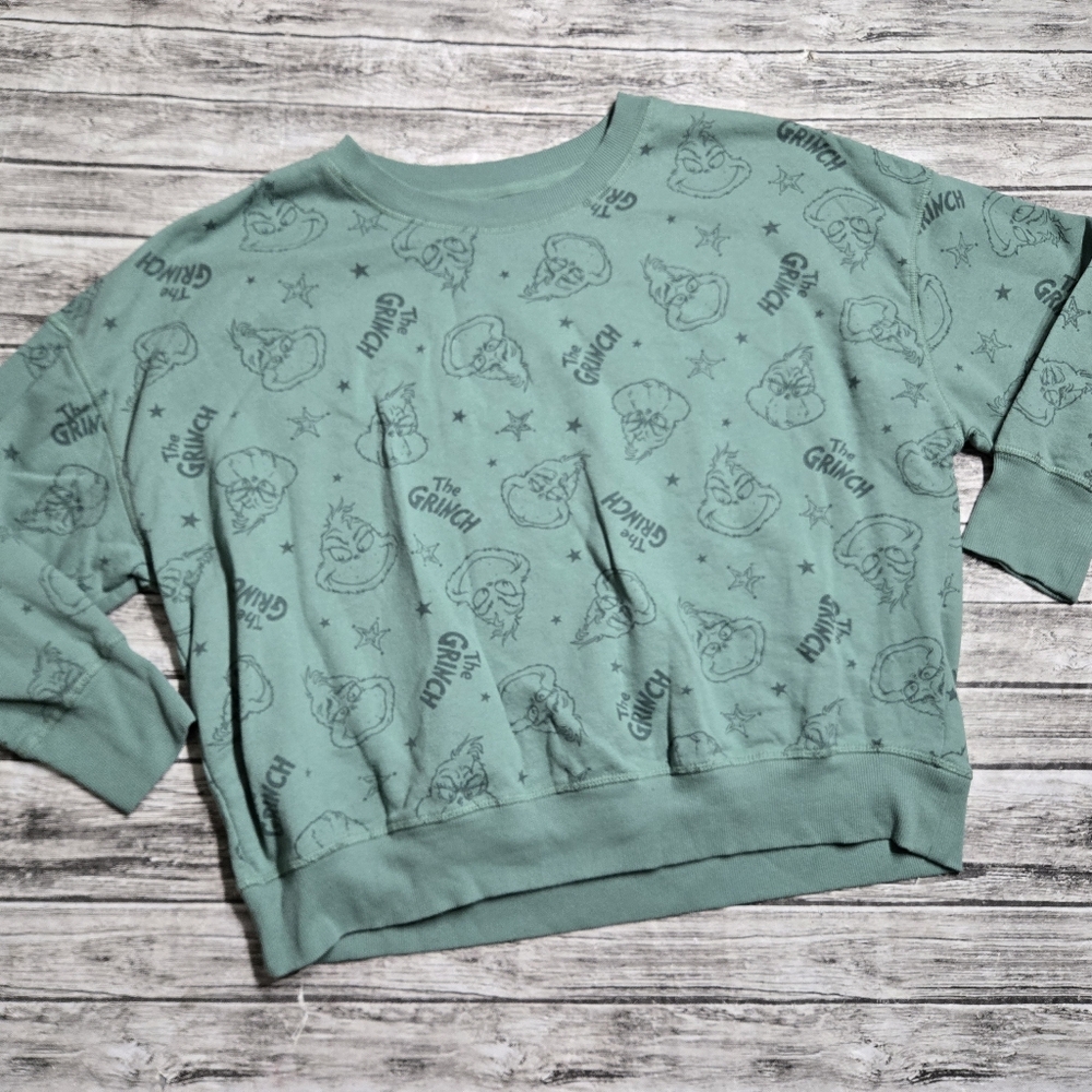 Adult XXL The Grinch Green Sweater Great Condition